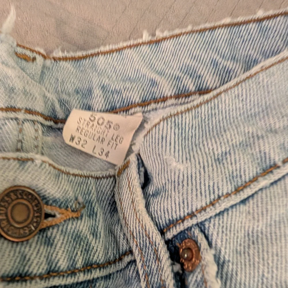 Levi's 505 Patchwork Embroidered Jeans - Picture 5 of 13